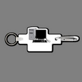 Key Clip W/ Key Ring & Desk Top Computer Key Tag